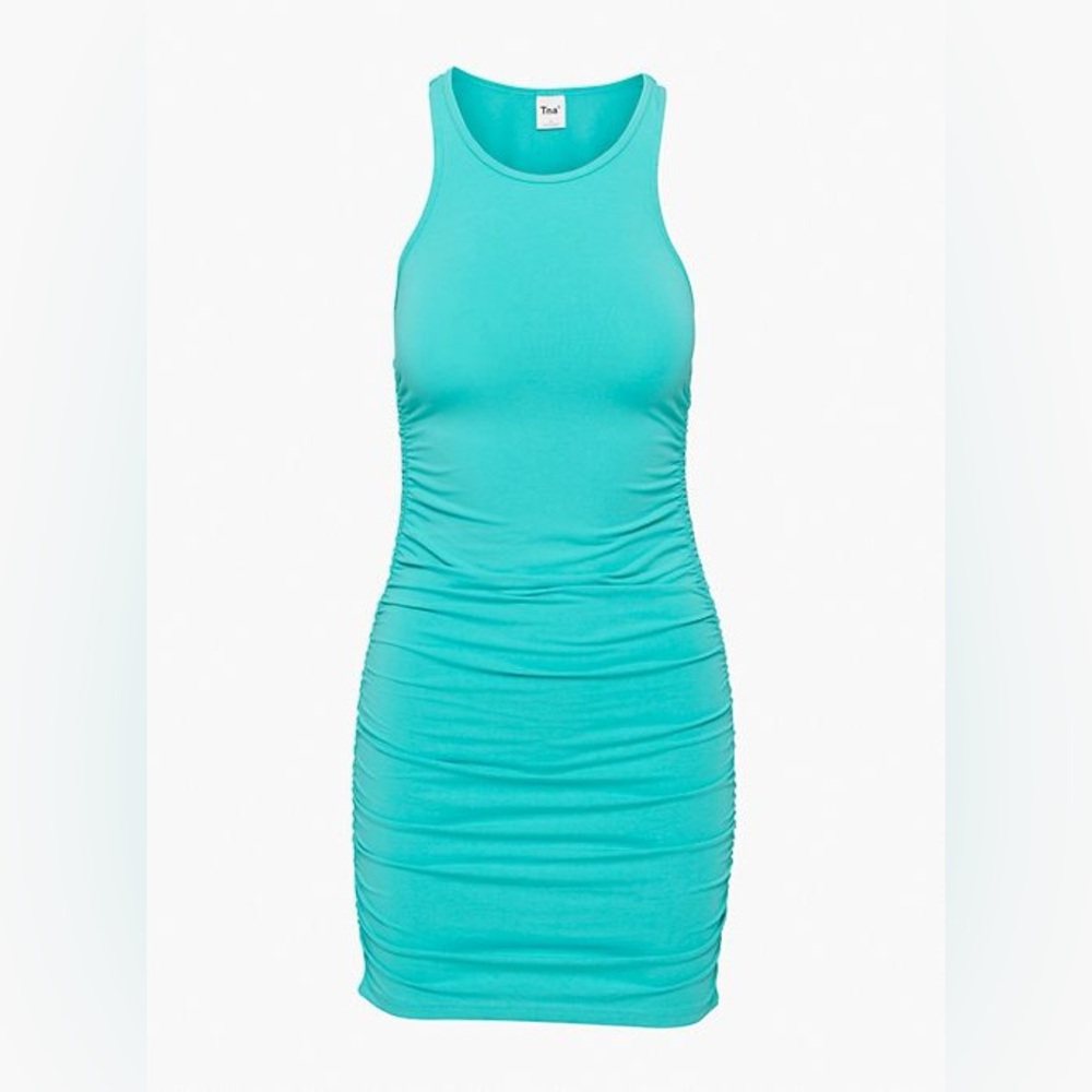 Aritzia Chill Malibu Dress in Aqua Teal